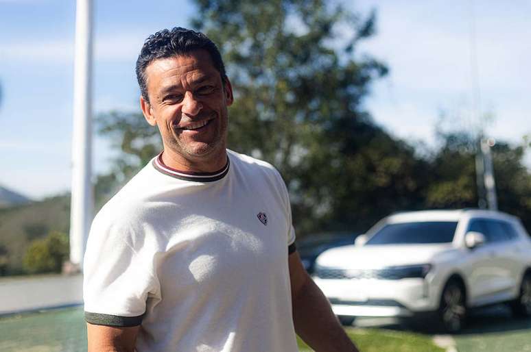 Fred no CT da base do Fluminense &ndash;