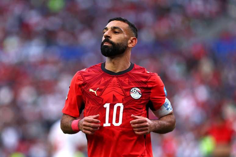 Mohamed Salah em a&ccedil;&atilde;o com a camisa do Egito na Copa do Mundo de 2026 &ndash;