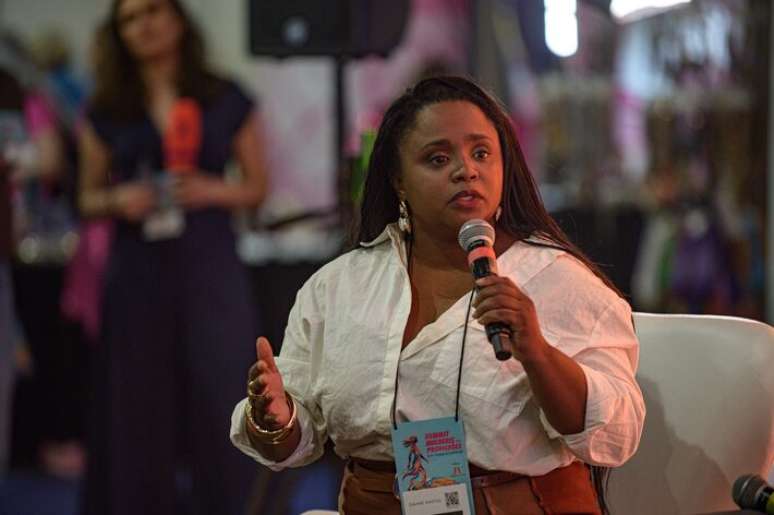 Daiane dos Santos no Summit Mulheres nas Profiss&otilde;es.