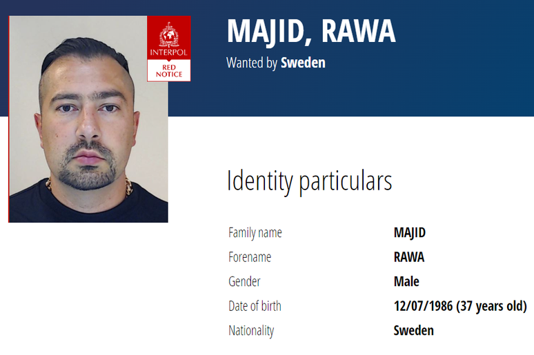 Rawa Majid, apontado como l&iacute;der da rede Foxtrot, &eacute; procurado pela Interpol