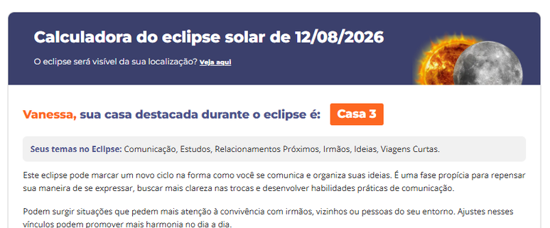 calculadora do eclipse