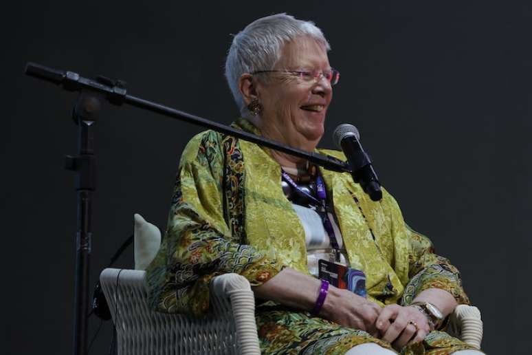 Jill Tarter durante o Rio Innovation Week.