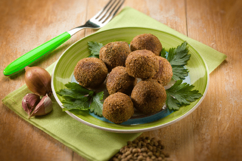 Falafel de lentilha 
