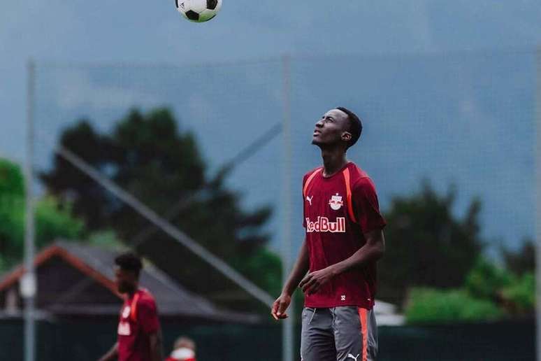 Atividade de prepara&ccedil;&atilde;o do RB Salzburg antes de encarar o Pafos na Liga Europa &ndash;