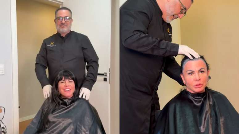 Gretchen raspou a cabe&ccedil;a durante uma transmiss&atilde;o ao vivo no Instagram antes de iniciar um transplante capilar. A cantora enfrenta um quadro de alopecia agressiva e usava uma lace no dia a dia porque seus fios naturais estavam muito curtos. Segundo a artista, a decis&atilde;o de raspar o cabelo partiu dela e n&atilde;o foi uma exig&ecirc;ncia m&eacute;dica para o procedimento.