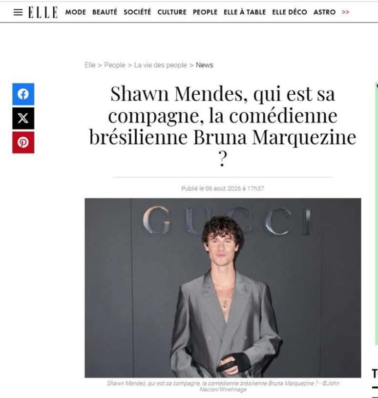 Revista 'Elle' fez uma linha do tempo do relacionamento de Bruna Marquezine e Shawn Mendes