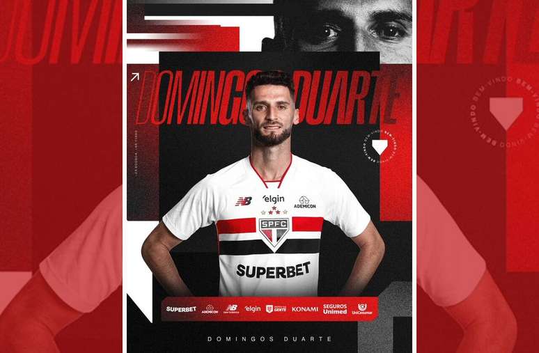 Domingos Duarte &eacute; o novo refor&ccedil;o do S&atilde;o Paulo &ndash;