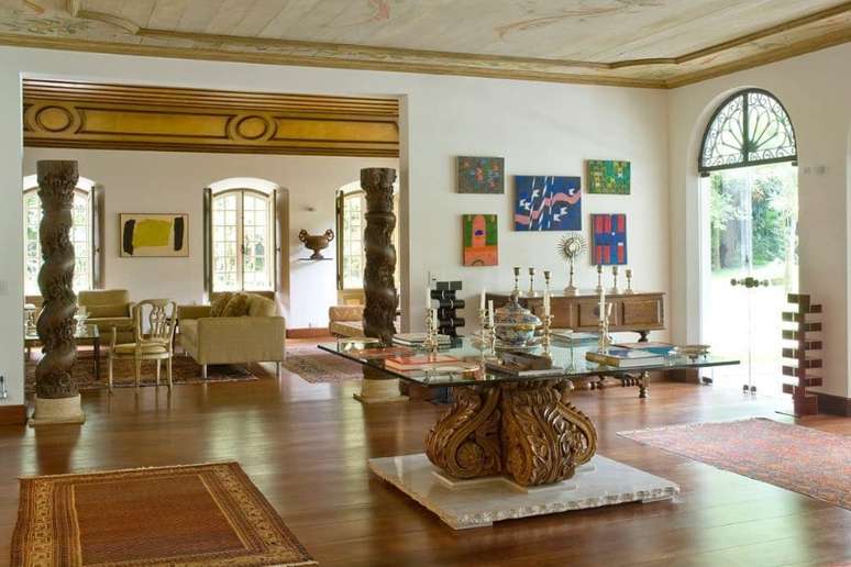 Ugo di Pace sempre destacou obras e objetos de arte em seus projetos