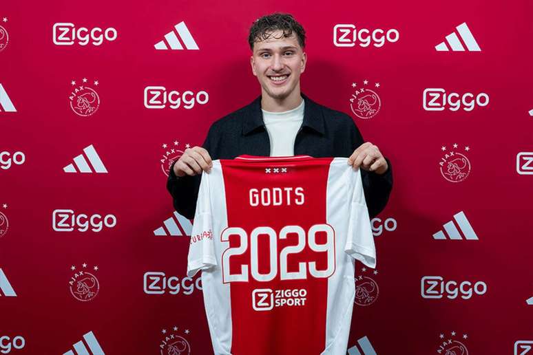 Godts tem contrato at&eacute; 2029 com o Ajax, da Holanda &ndash; Divulga&ccedil;&atilde;o/Ajax