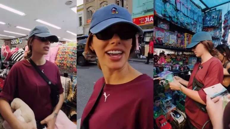 Biancardi se disfar&ccedil;ou para fazer compras na 25 de Mar&ccedil;o, em S&atilde;o Paulo &ndash;