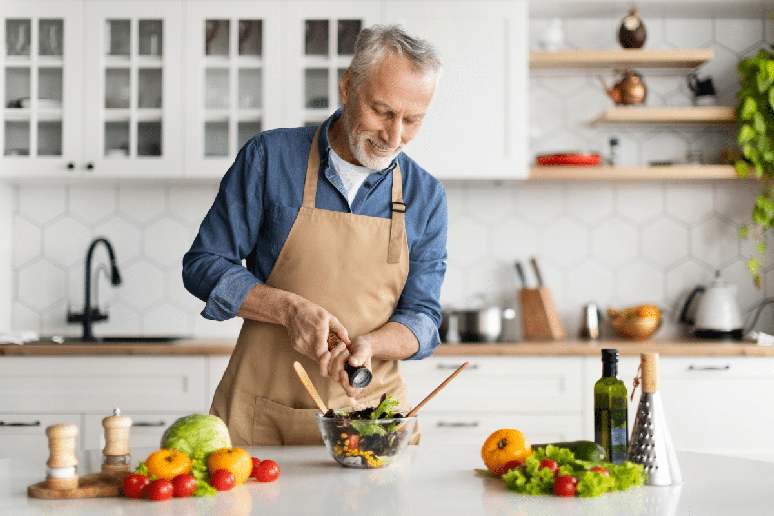 Uma alimenta&ccedil;&atilde;o equilibrada ajuda a controlar os n&iacute;veis de colesterol 