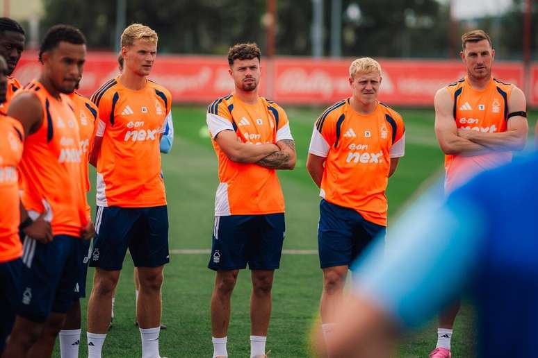Treino do Nottingham Forest durante a pr&eacute;-temporada &ndash;