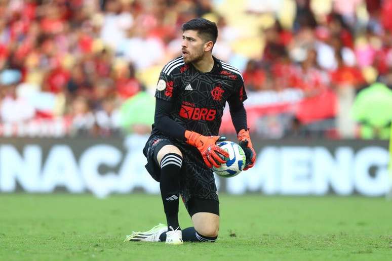 Rossi em a&ccedil;&atilde;o pelo Flamengo no ano de sua chegada, em 2023 &ndash;