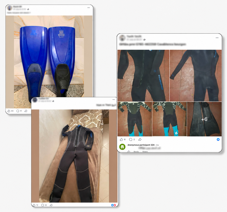 Publica&ccedil;&otilde;es no Facebook anunciaram a venda de equipamentos de nata&ccedil;&atilde;o para migrantes que planejavam fazer a travessia