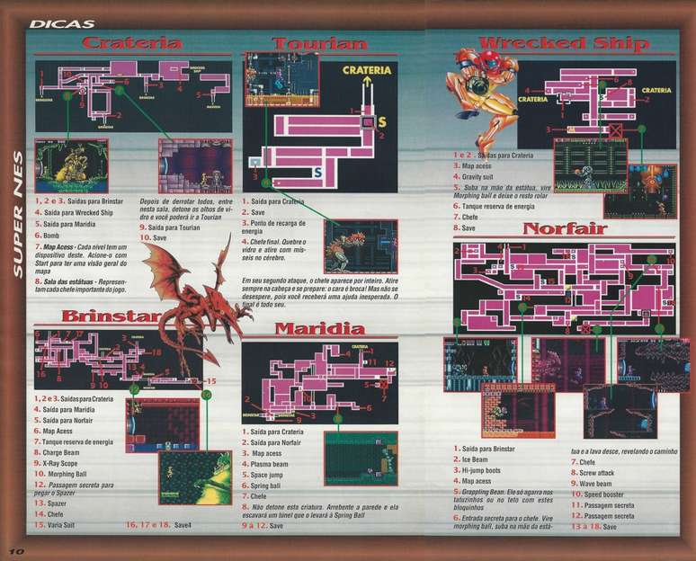 Revistas como a A&ccedil;&atilde;o Games traziam mapas para facilitar a vida do jogador nos anos 80/90