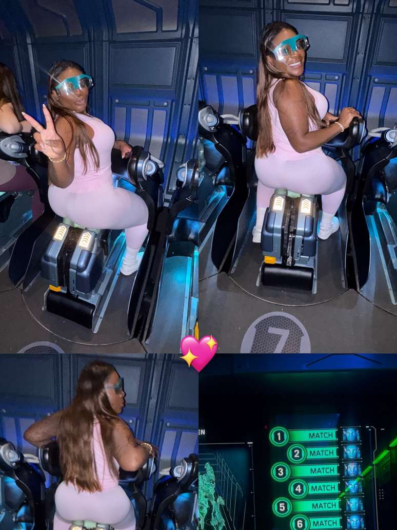 Jojo Todynho no brinquedo da Disney que antes n&atilde;o conseguia ir