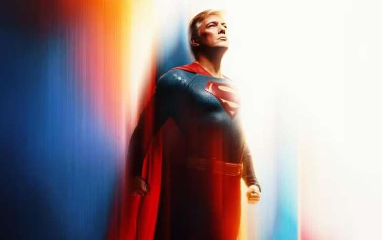 Donald Trump posta imagem de IA como Super-Homem