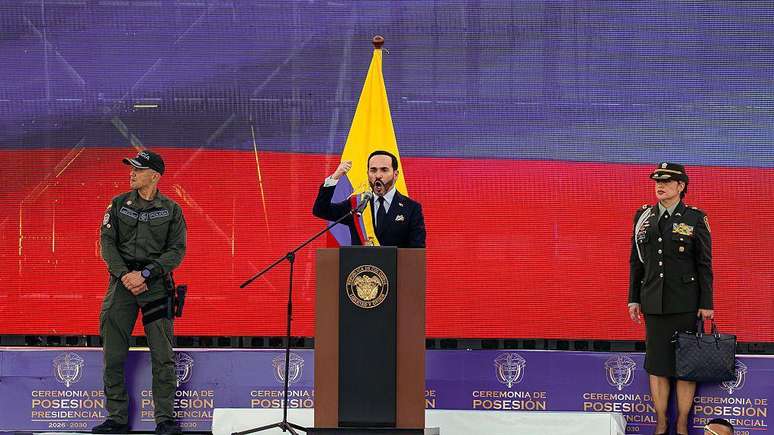 De la Espriella fez seu discurso em um batalh&atilde;o da Terceira Brigada do Ex&eacute;rcito.