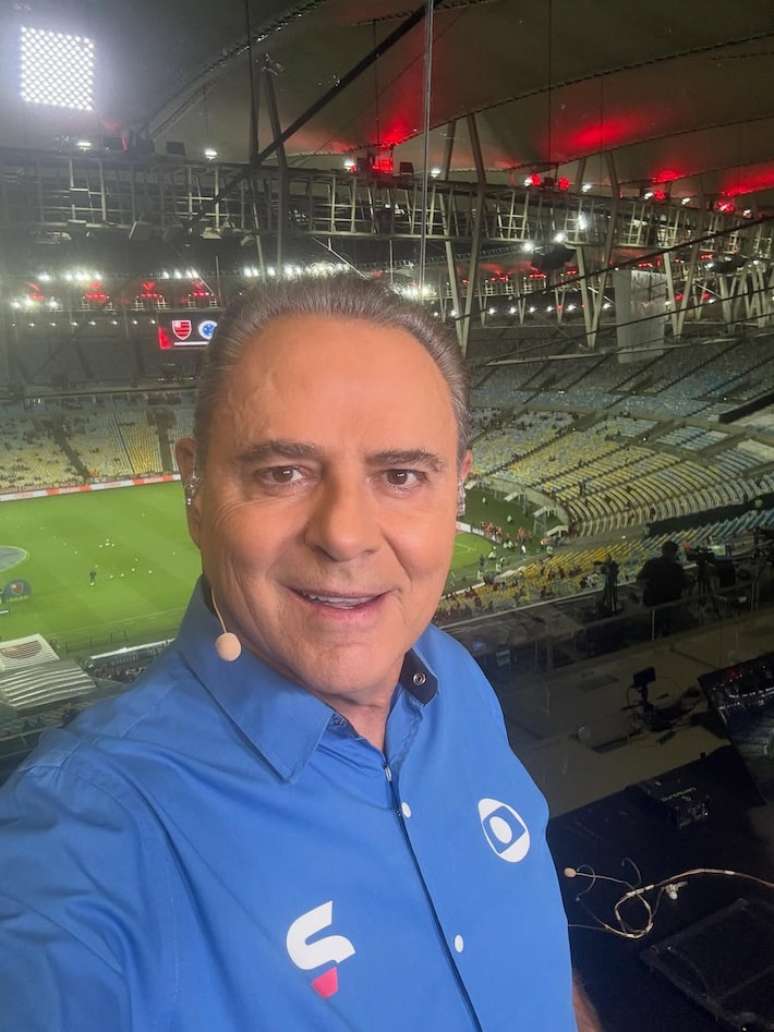 Luís Roberto, narrador da TV Globo