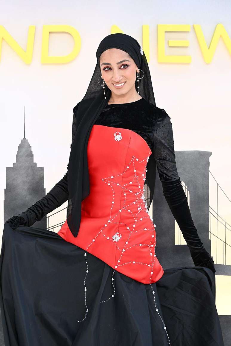 Zainab Jiwa compareceu &agrave; estreia brit&acirc;nica de Spider-Man: Brand New Day no Odeon Luxe Leicester Square na quarta-feira, 29 de julho de 2026, em Londres, Inglaterra. 