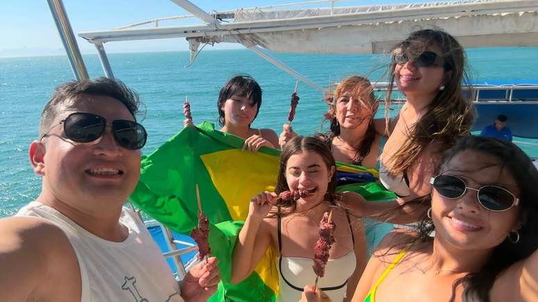 Fotos compartilhadas por Victor Manrique com parentes que morreram no acidente de helic&oacute;ptero no s&aacute;bado, 8, no Rio de Janeiro