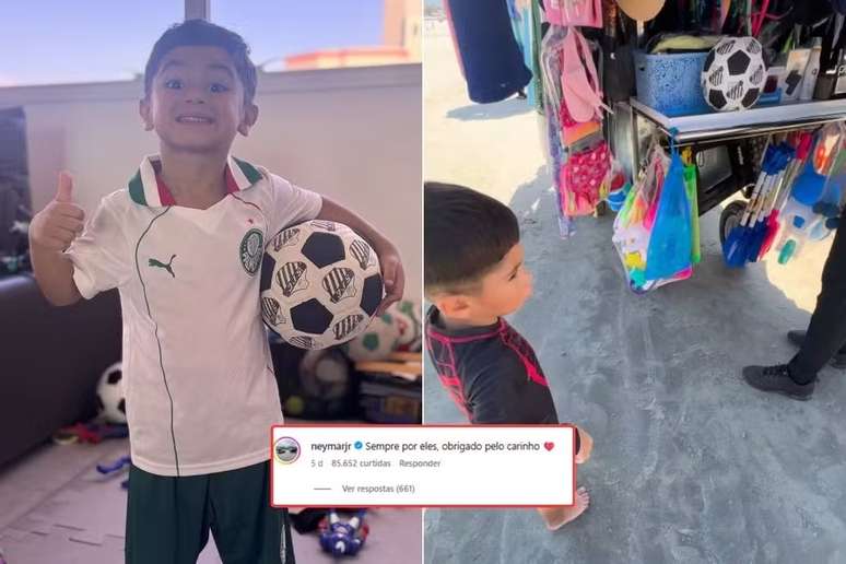 Lui, de 4 anos, &eacute; apaixonado pelo Neymar &ndash; 