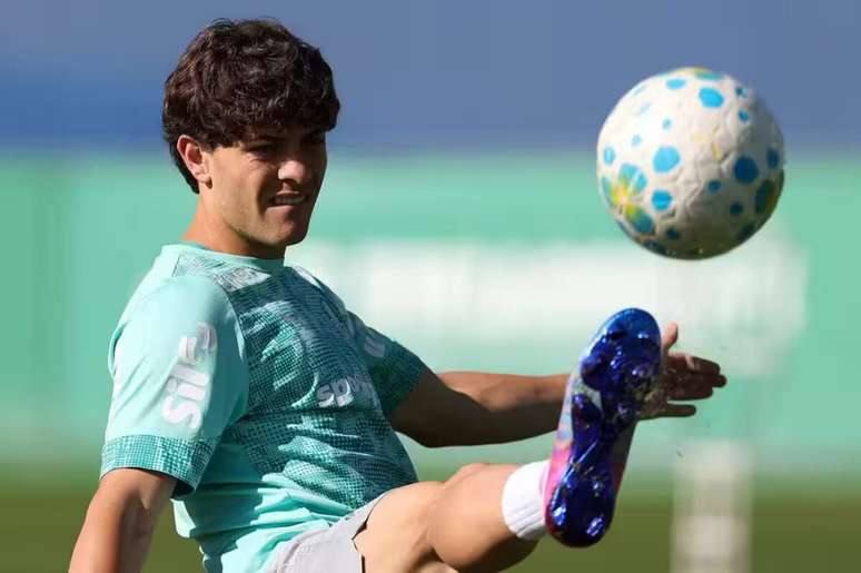 Giay durante treinamento do Palmeiras &ndash;