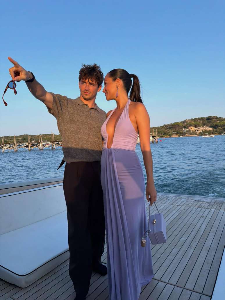 Charles Leclerc e a esposa, Alexandra
