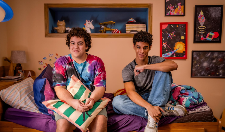 Miguel Lallo e Diego Lira caracterizados para o filme Quinze Dias