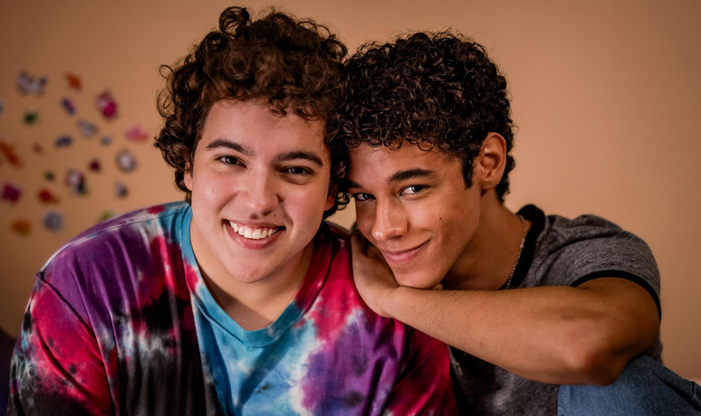 Miguel Lallo e Diego Lira caracterizados para o filme Quinze Dias