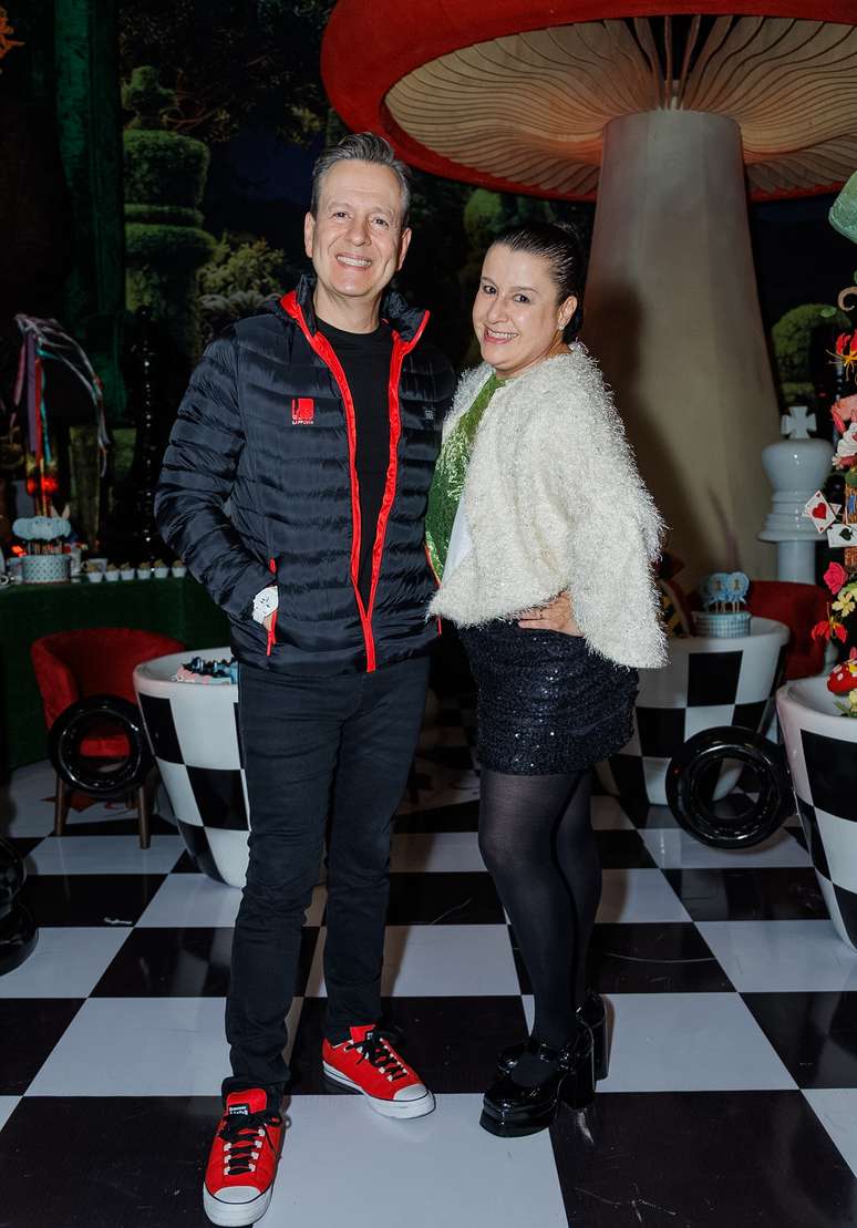 Celso Zucatelli e a mulher Ana 
