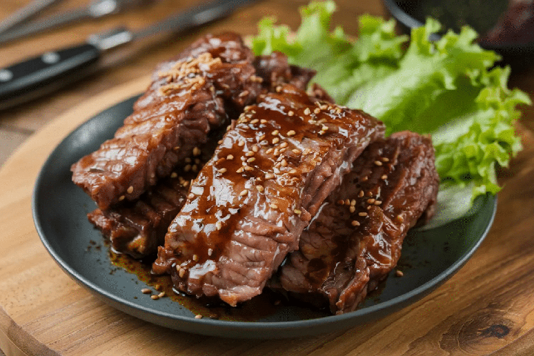 Costela assada ao estilo coreano 