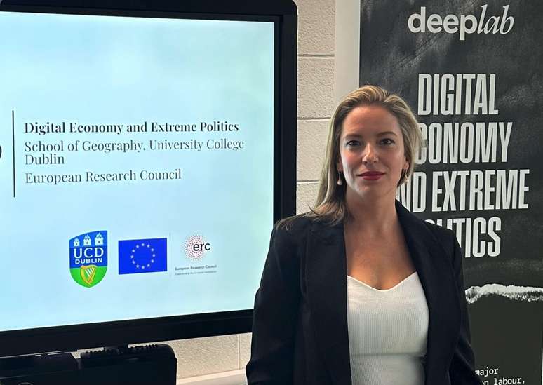 A antrop&oacute;loga brasileira Rosana Pinheiro-Machado, professora da University College Dublin e diretora do Laborat&oacute;rio de Economia Digital e Pol&iacute;tica Extrema