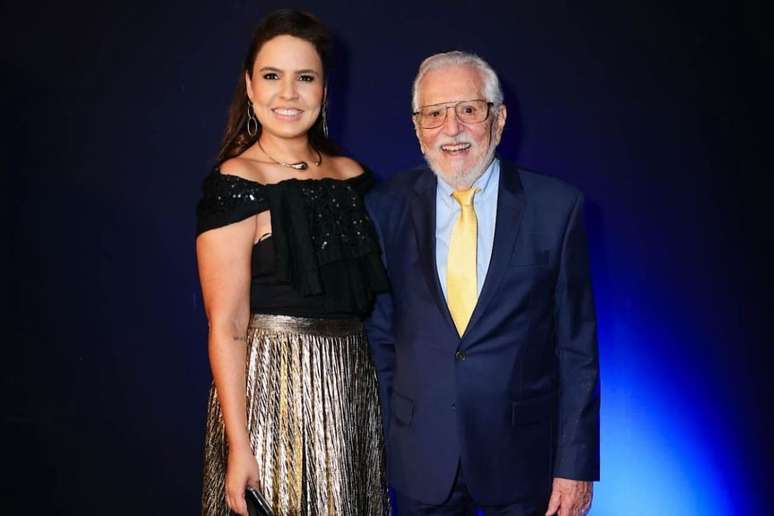 Renata e Carlos Alberto de N&oacute;brega durante evento