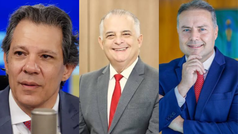Fernando Haddad (PT); M&aacute;rcio Fran&ccedil;a (PSB) e Renan Filho (MDB)