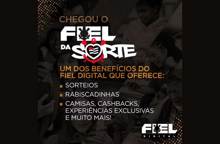 Material de divulga&ccedil;&atilde;o do Corinthians sobre o Fiel da Sorte &ndash;