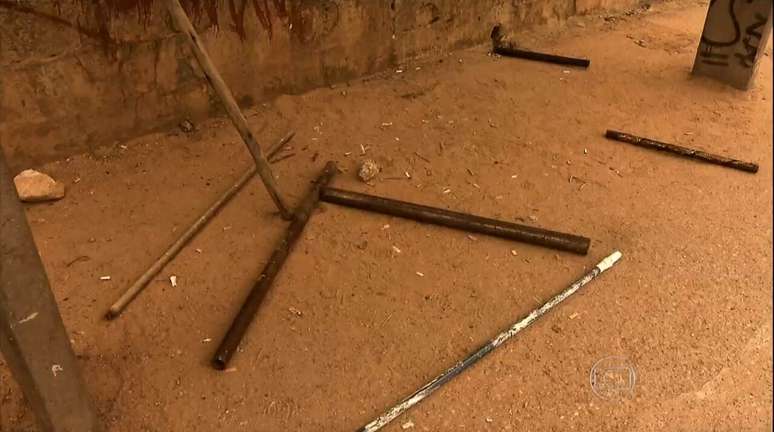 Armas usadas na briga de 14 anos atr&aacute;s &ndash;