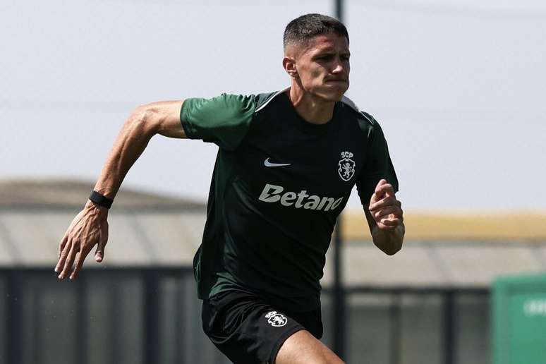 Atividade de prepara&ccedil;&atilde;o do Sporting antes do duelo pelo Campeonato Portugu&ecirc;s &ndash;