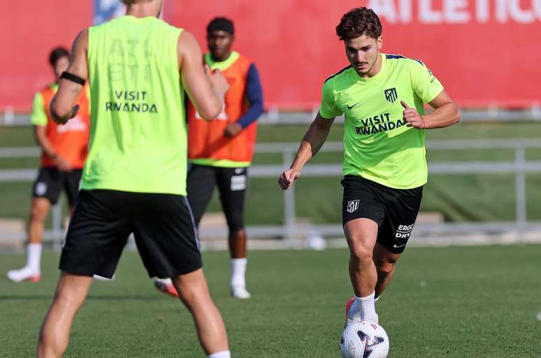 Atividade de prepara&ccedil;&atilde;o do Atl&eacute;tico de Madrid antes do duelo em Marselha &ndash;