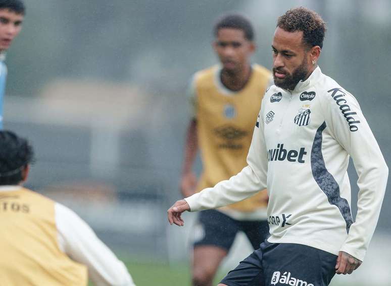 Neymar brilha na Vila Belmiro, mas longe de casa a hist&oacute;ria &eacute; outra &ndash; Fotos: Raul Baretta/ Santos FC
