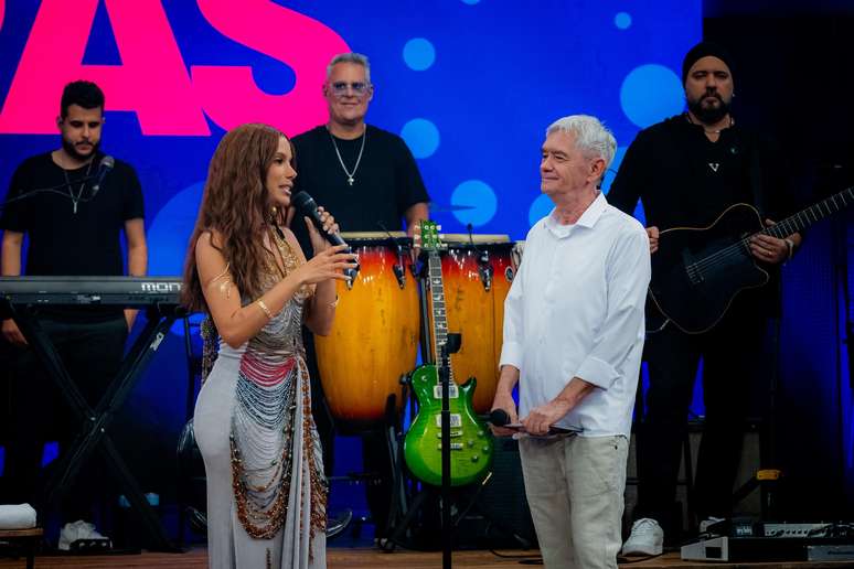 Anitta e Serginho Groisman no &ldquo;Alta Horas&rdquo; 