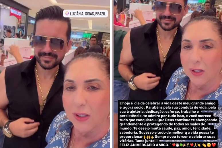 Margareth e Danilo durante passeio 