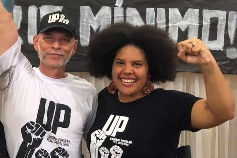 Alex Feitosa junto com a presidenci&aacute;vel Samara Martins