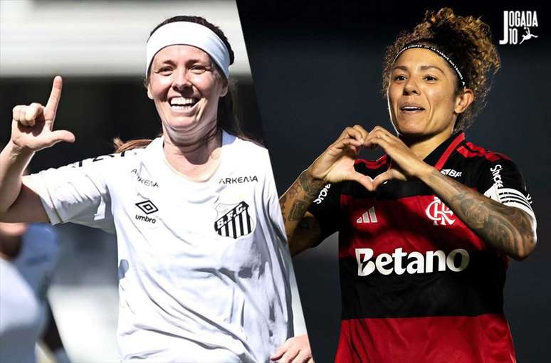 Santos e Flamengo fazem o jog&atilde;o do Brasileir&atilde;o feminino na manh&atilde; deste domingo.
