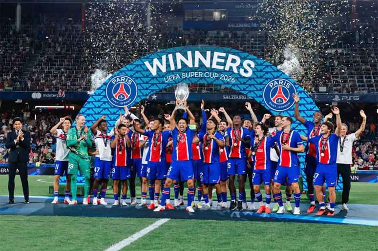 PSG chega como favorito absoluto &agrave; decis&atilde;o da Supercopa da Fran&ccedil;a neste domingo (16) &ndash; Divulga&ccedil;&atilde;o/PSG