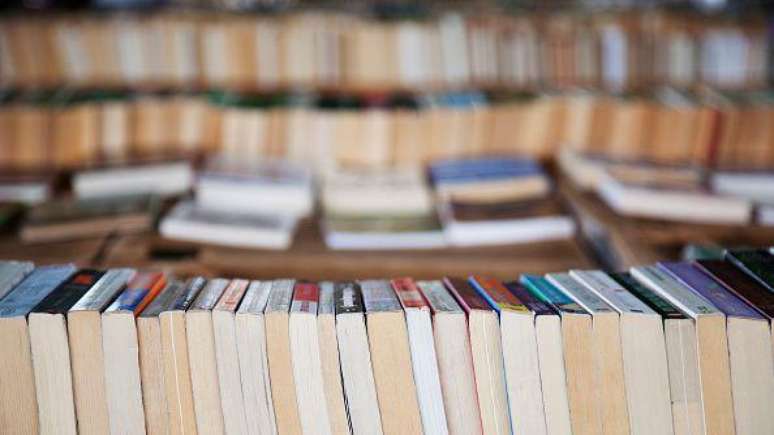 Livros usados ​​&agrave; venda.