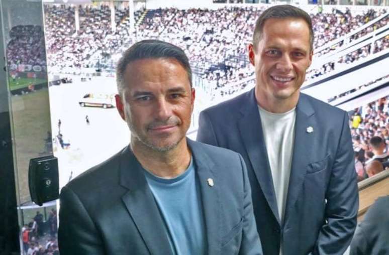 Trio da comissão da Seleção no Maracanã para Fluminense 3 x 2 Palmeiras –