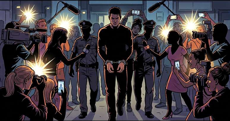 Homens bonitos envolvidos em crimes acabam tratados como personagens em programas policiais e at&eacute; monetizam a popularidade
