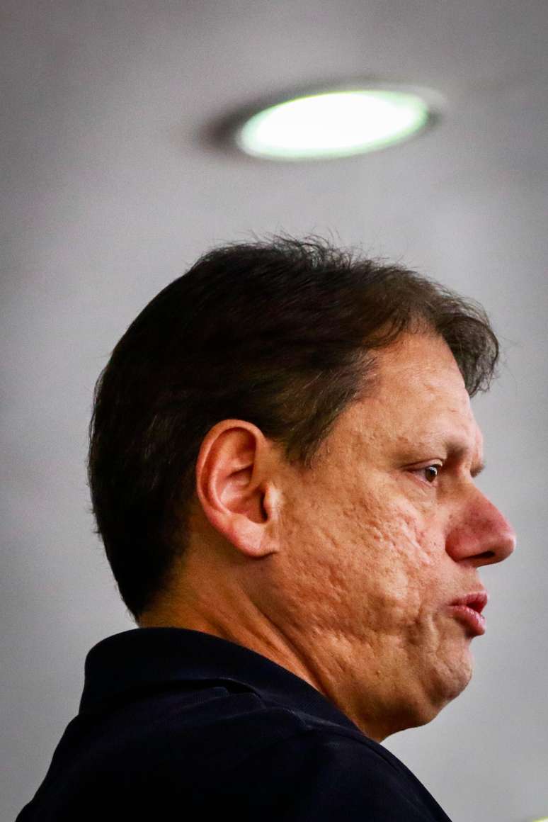 O candidato &agrave; reelei&ccedil;&atilde;o ao governo do Estado de S&atilde;o Paulo, Tarc&iacute;sio de Freitas (Republicanos) da in&iacute;cio a sua campanha eleitoral participando de um encontro com mulheres em Osasco na Grande S&atilde;o Paulo neste domingo, 16