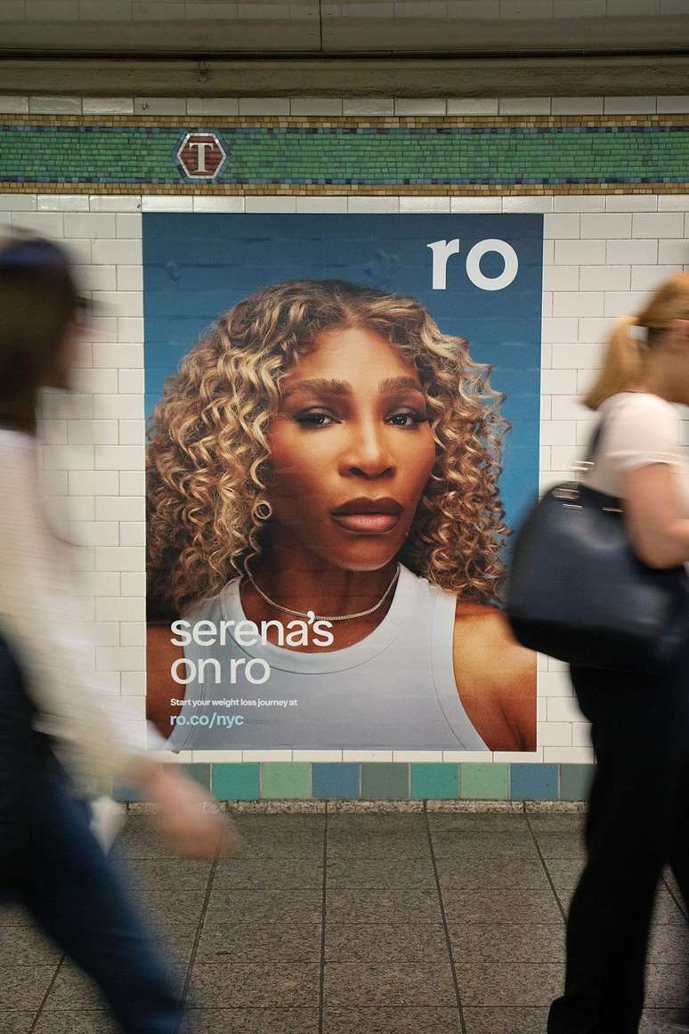 Serena Williams anuncia as medica&ccedil;&otilde;es de perda de peso da empresa Ro, da qual seu marido &eacute; investidor